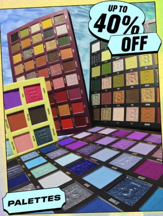 Up to 40% off select makeup palettes at BEAUTY BAY