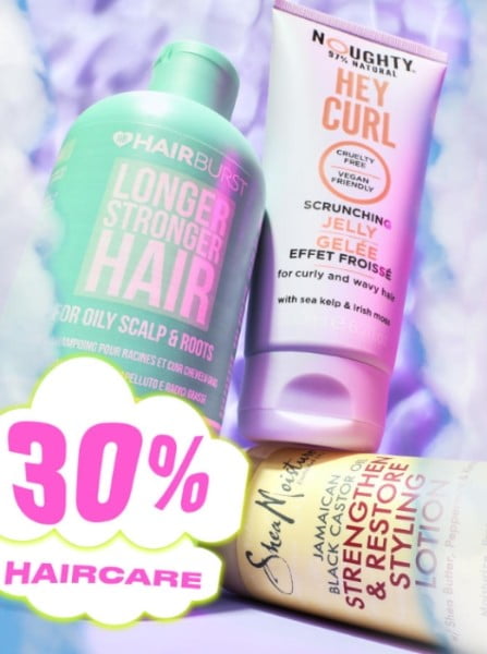 Up to 30% off selected haircare at BEAUTY BAY