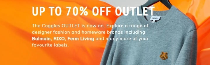 Coggles save up to 70% off selected products