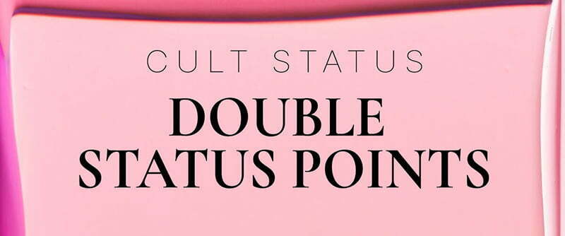 Earn double status points at Cult Beauty