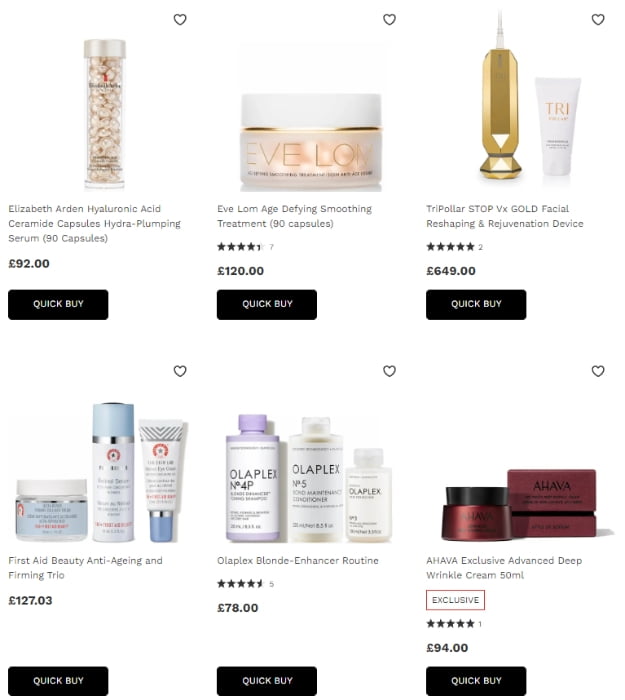 30% off sitewide at Lookfantastic