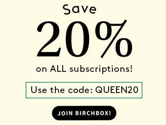 Save 20% off on all BIRCHBOX subscriptions