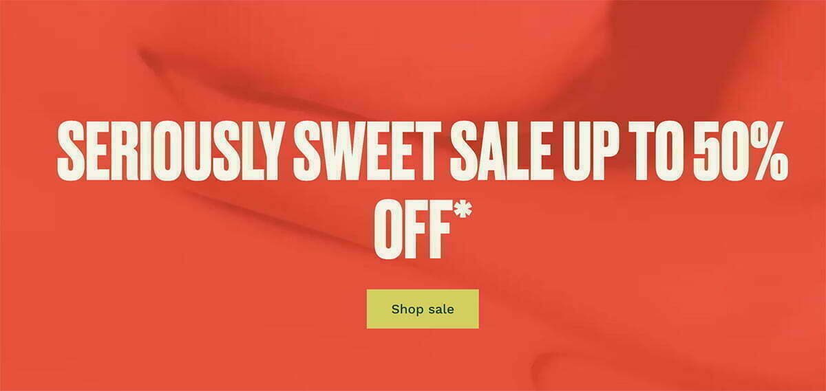 Up to 50% sale at The Body Shop