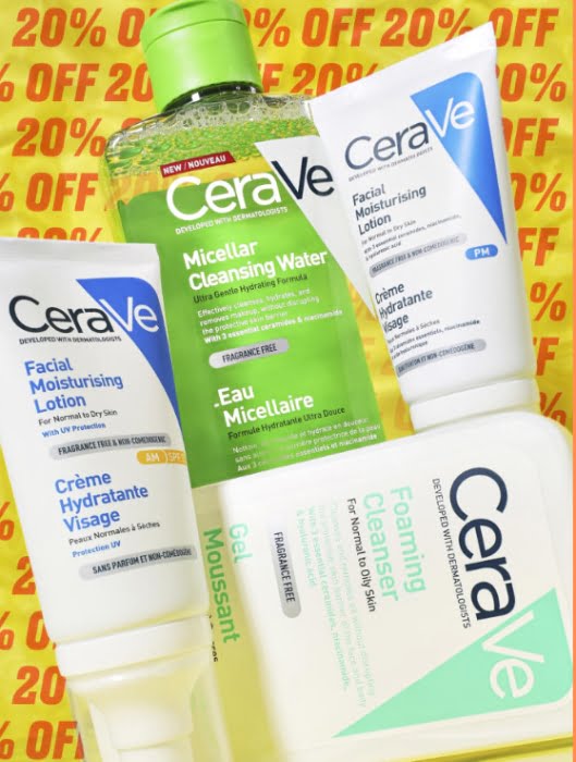 20% off Cerave at BEAUTY BAY