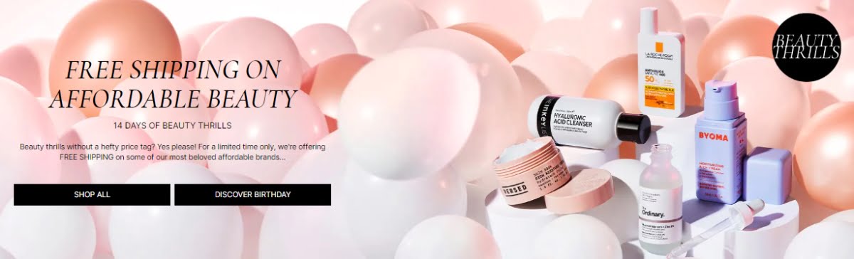 To celebrate their 14th birthday, Cult Beauty offers free shipping on affordable beauty
