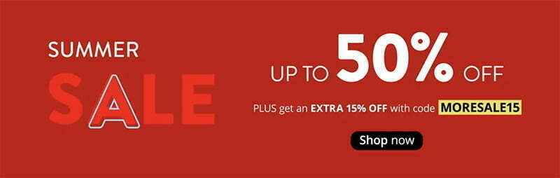 Extra 15% off sale at Feelunique