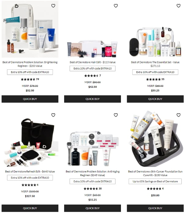 UP to 65% off Dermastore Sets