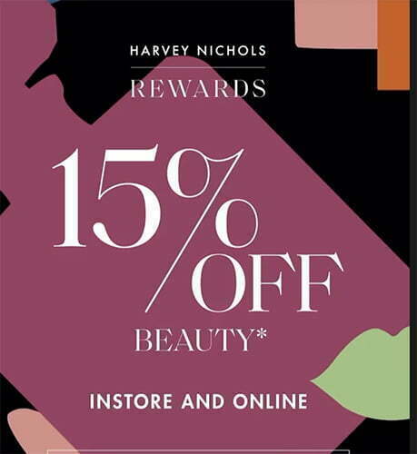 15% off Beauty at Harvey Nichols