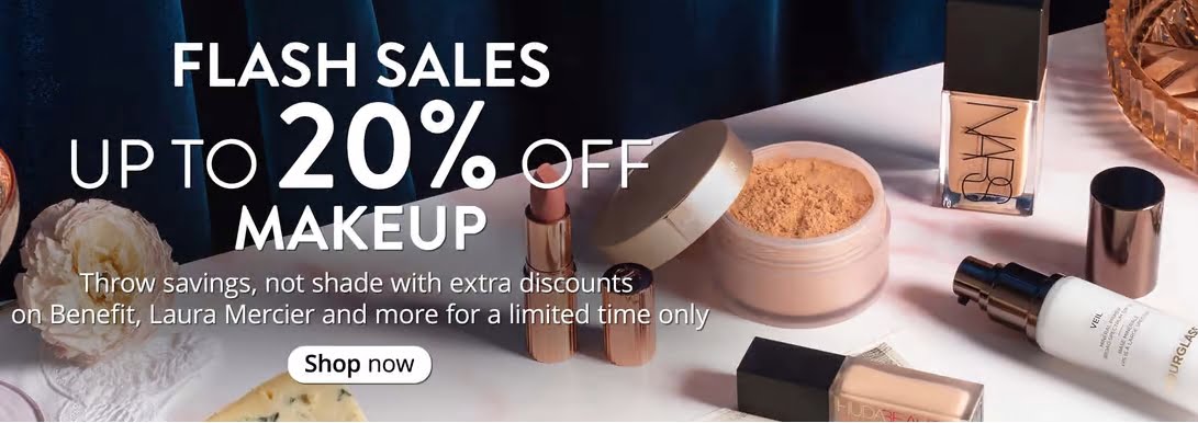 Up to 20% off Makeup at Feelunique
