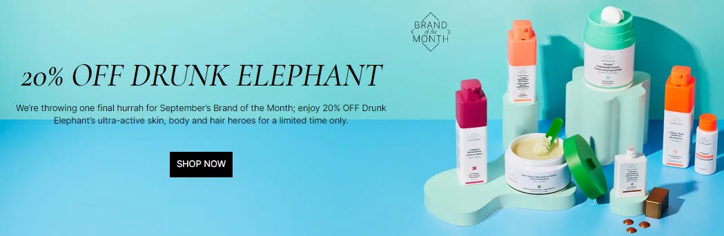 20% off Drunk Elephant at Cult Beauty