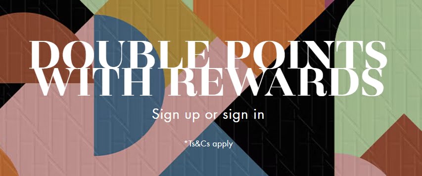 Double points with rewards at Harvey Nichols