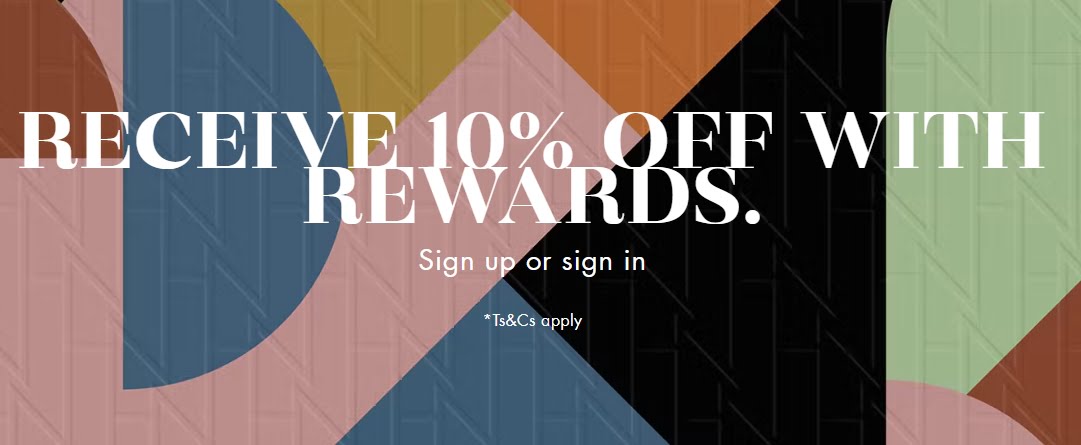 Receive 10% off with Rewards at Harvey Nichols