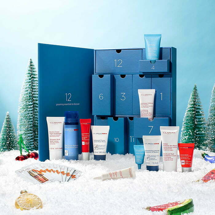 The Clarins 12-day advent calendar for men 2022