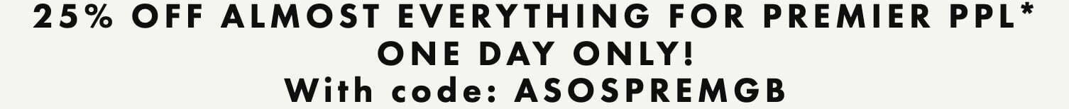 25% off almost everything at ASOS