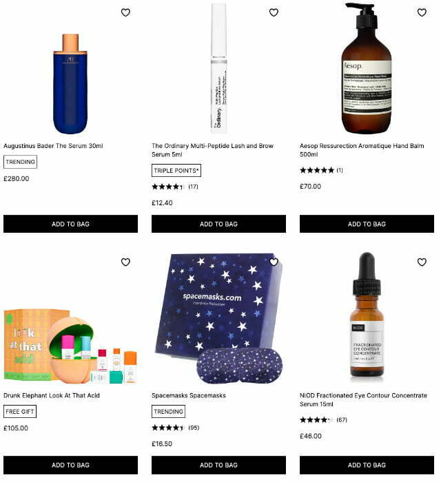 25% off selected beauty products at Cult Beauty