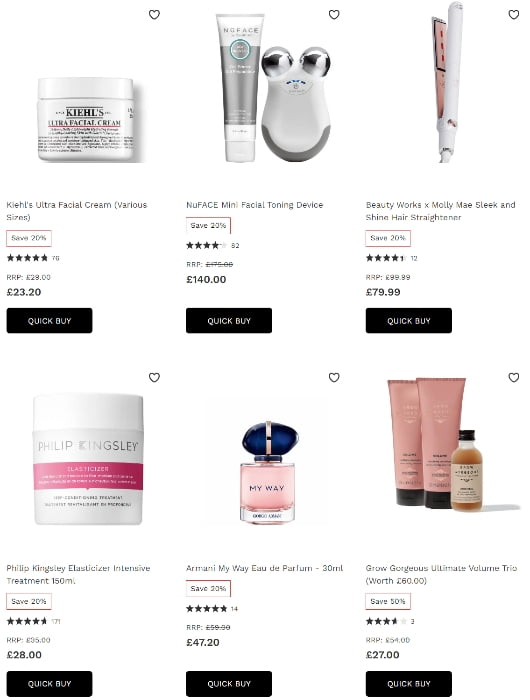25% off selected at Lookfantastic