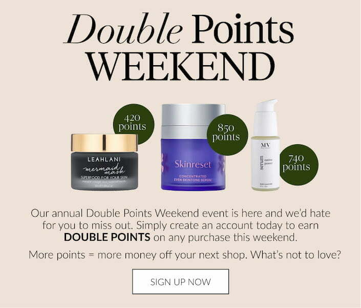 Earn DOUBLE points this weekend at Naturisimo