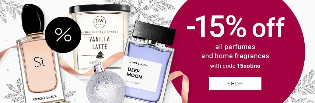 15% off all perfumes and home fragrances at Notino