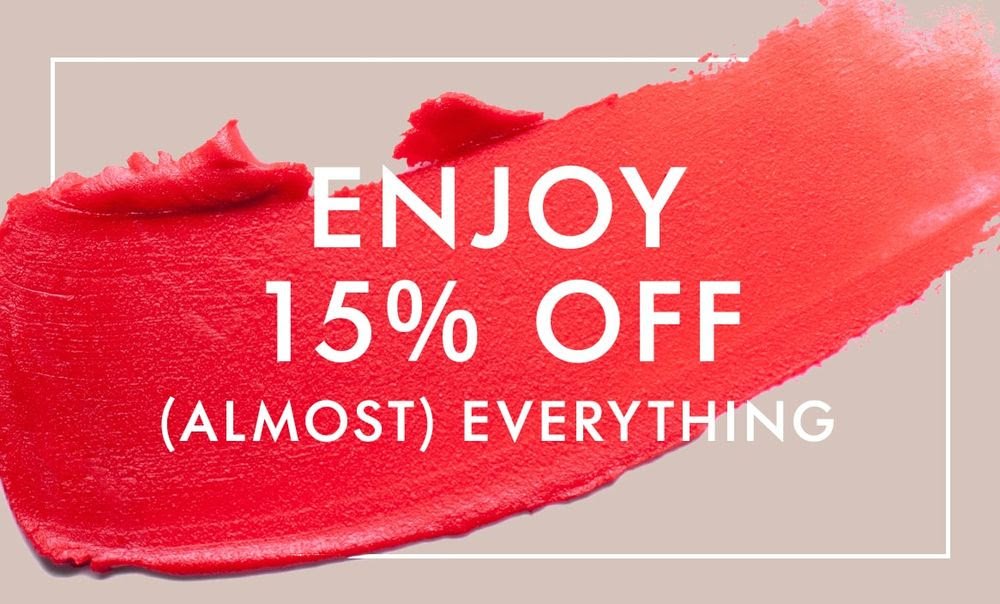 15% off (almost) everything at Space NK