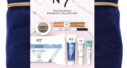 Boots x No7 The Ultimate Cosmetic Collection + Velvet Vanity Bag
