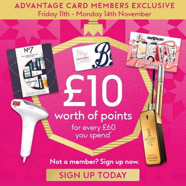 £10 worth of points for every 60 you spend at boots