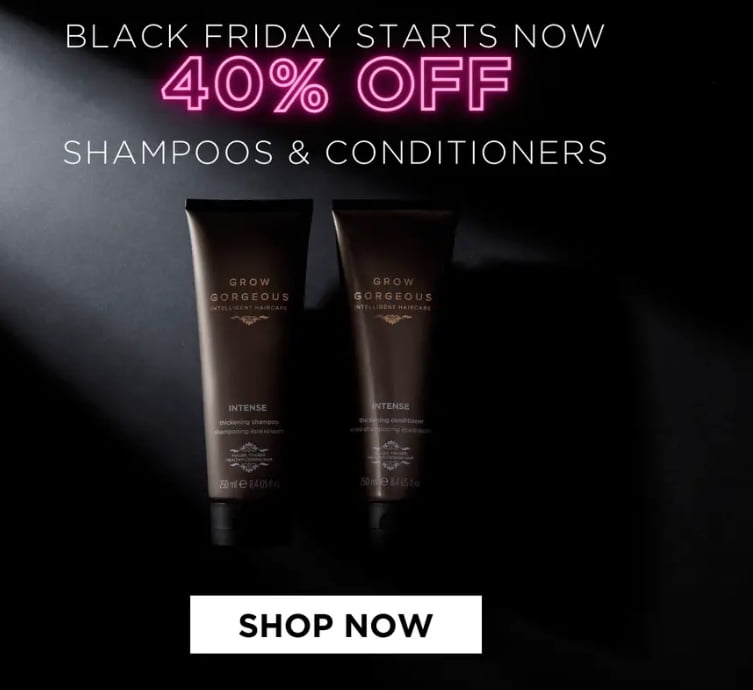 40% off Shampoo and Conditioner at Grow Gorgeous