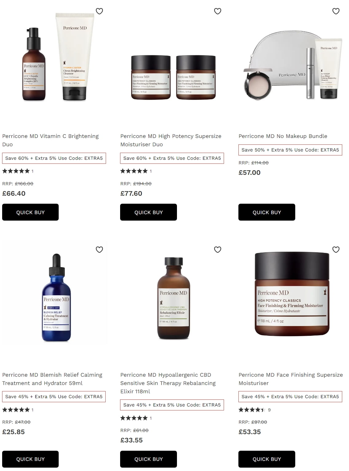 Up to 60% off Perricone MD at Lookfantastic