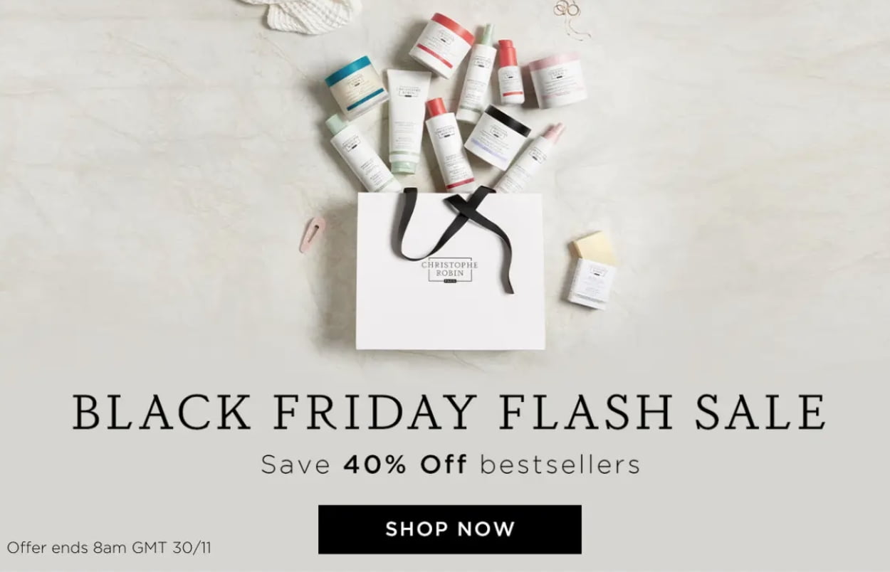 Black Friday at Christophe Robin: 40% off Iconic Bestsellers