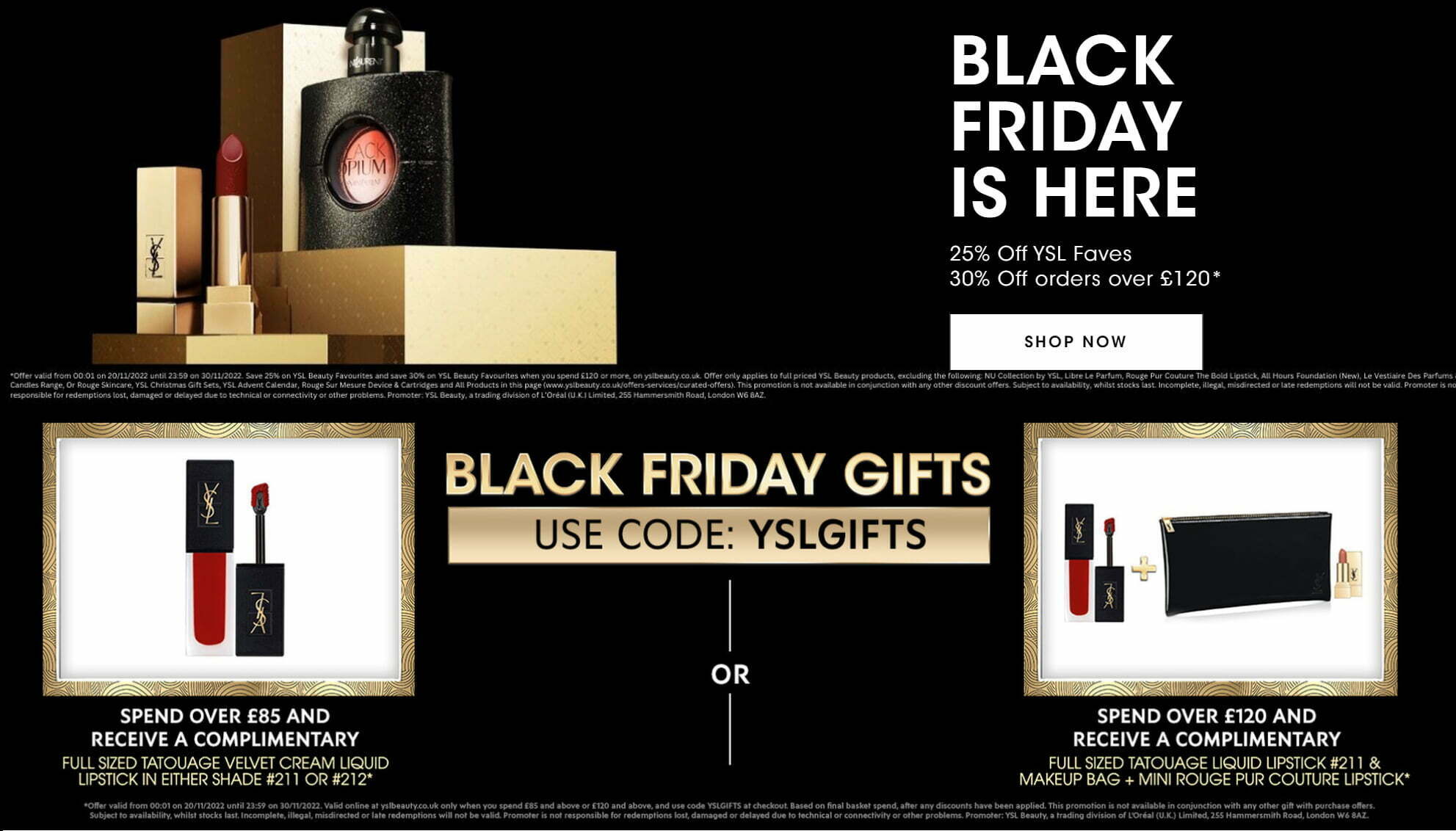 Black Friday at YSL Black Friday at YSL