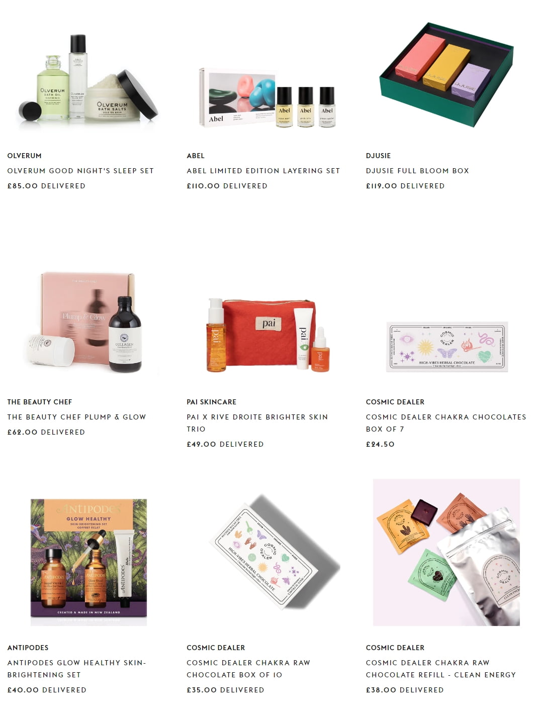 Buy one item from the Gift Set range and save 20% on a second gift set