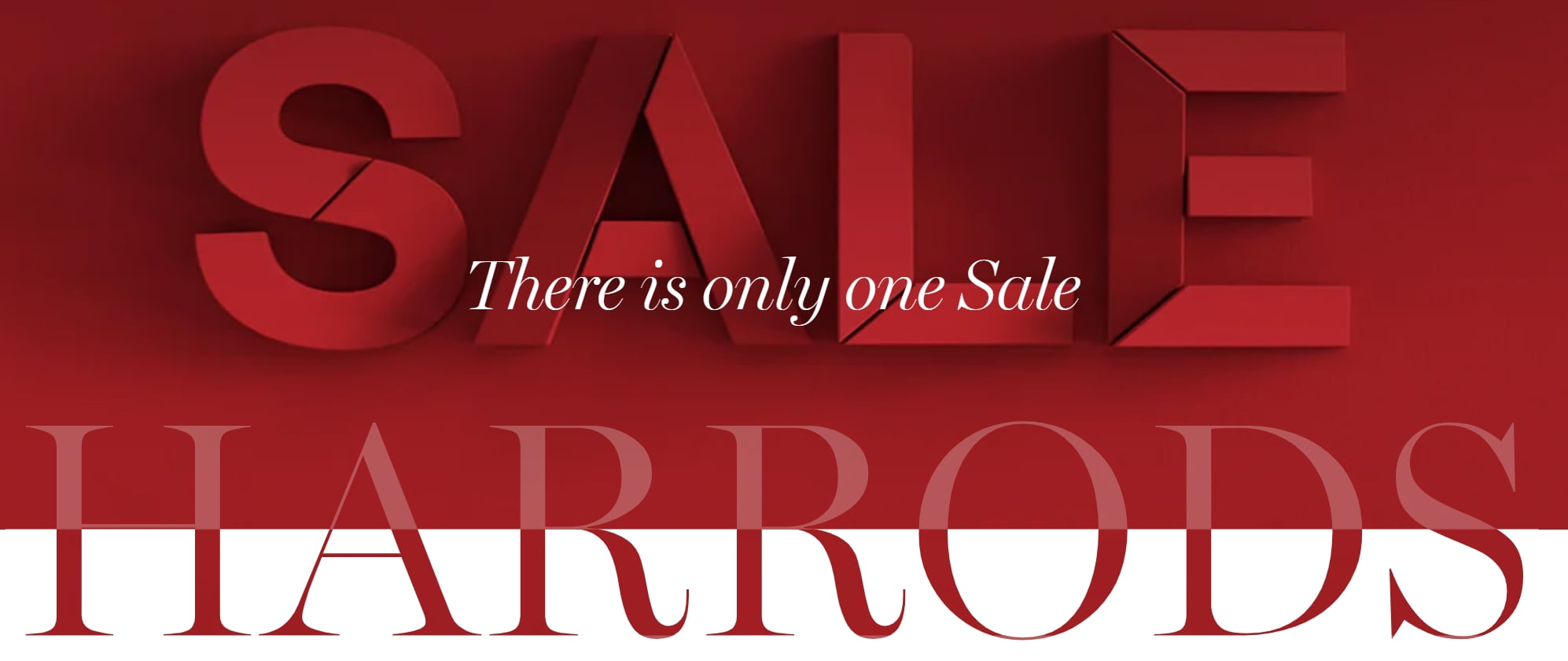 Up to 50% off Sale at Harrods
