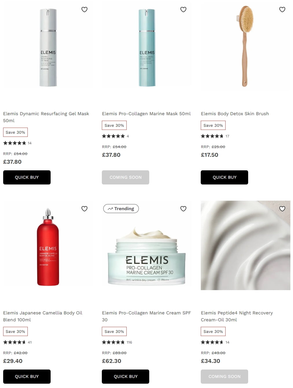 Up to 30 off selected Elemis at Lookfantastic