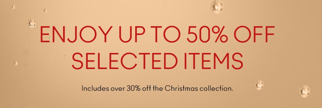 Up to 50% off selected items at MAC.
