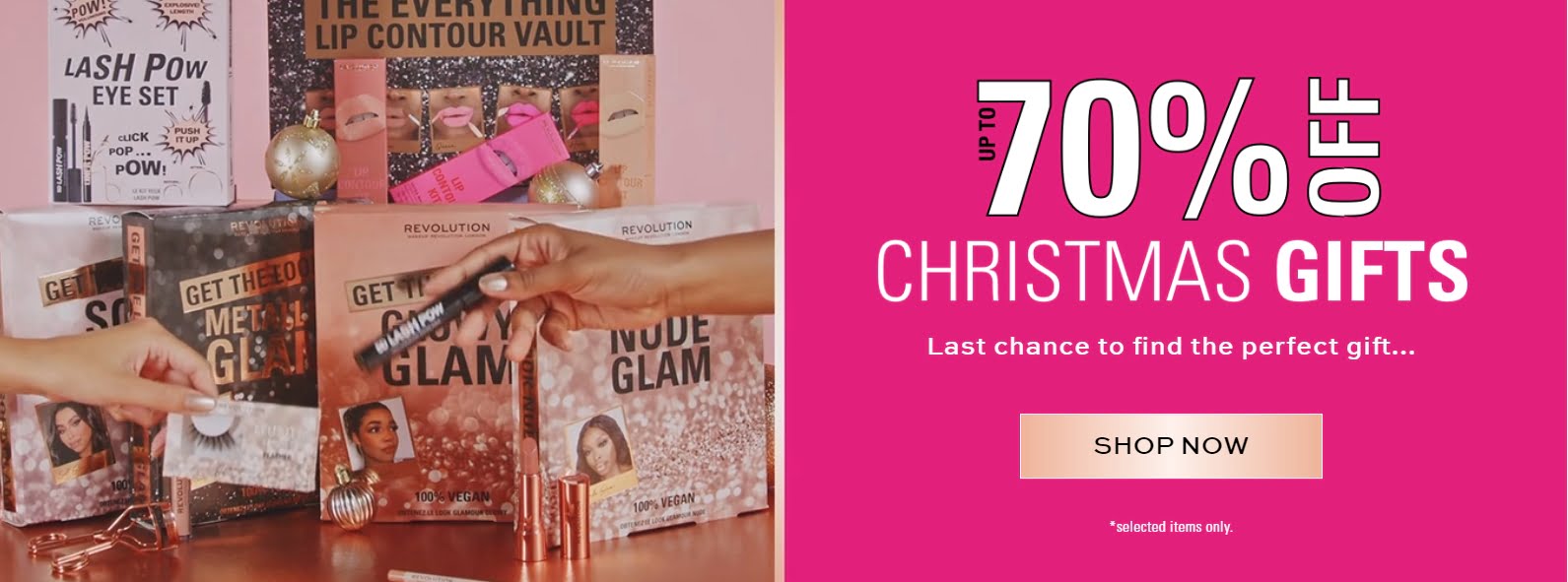 Up to 70% off Christmas Gifts at Revolution