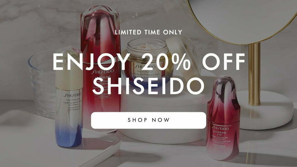 20% off Shiseido at Space NK