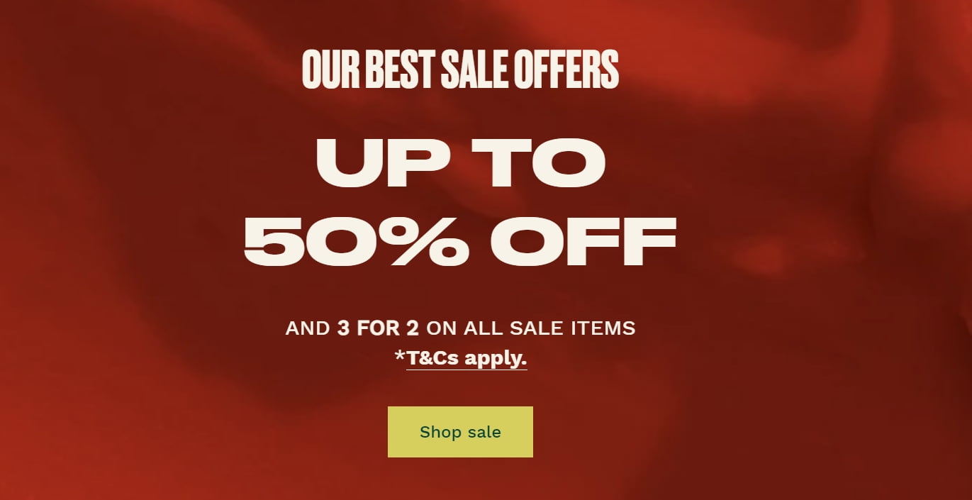 Winter Sale at The Body Shop: Up to 50% off & 3 for 2