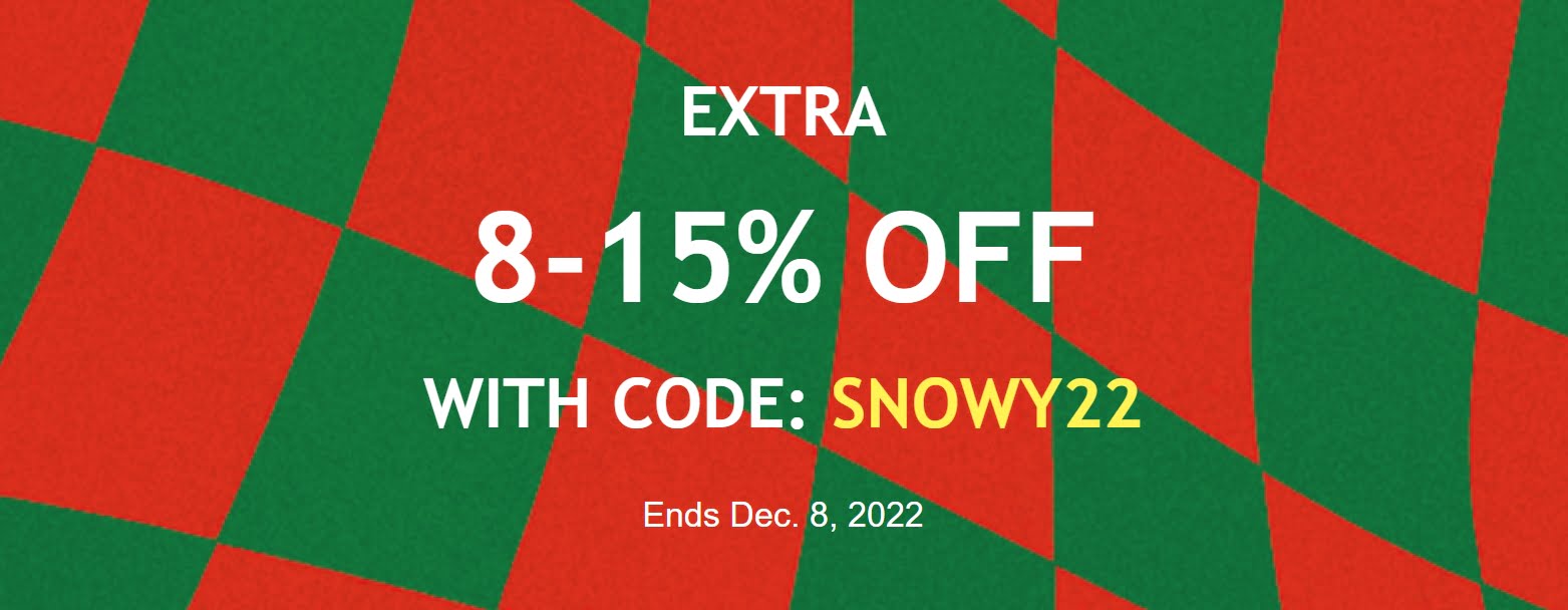 Extra 8-15% off at Yesstyle