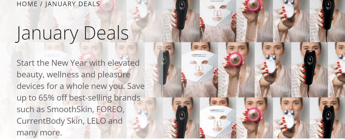 Spend £120 and save £10 on Clarisonic, NuFace, FOREO, CurrentBody Skin and more