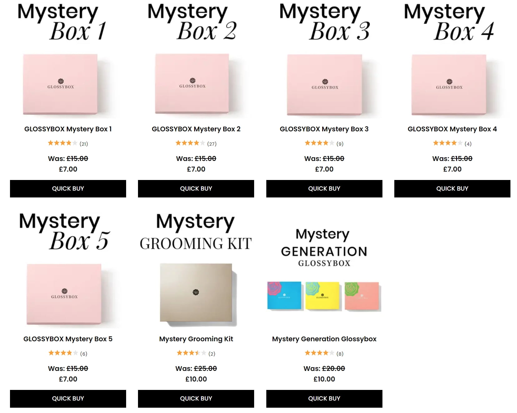 Mystery Box Sale at GlossyBox - Get yours for just £7 (was £15)