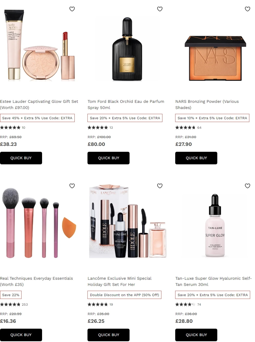 Up to 33% off selected at Lookfantastic