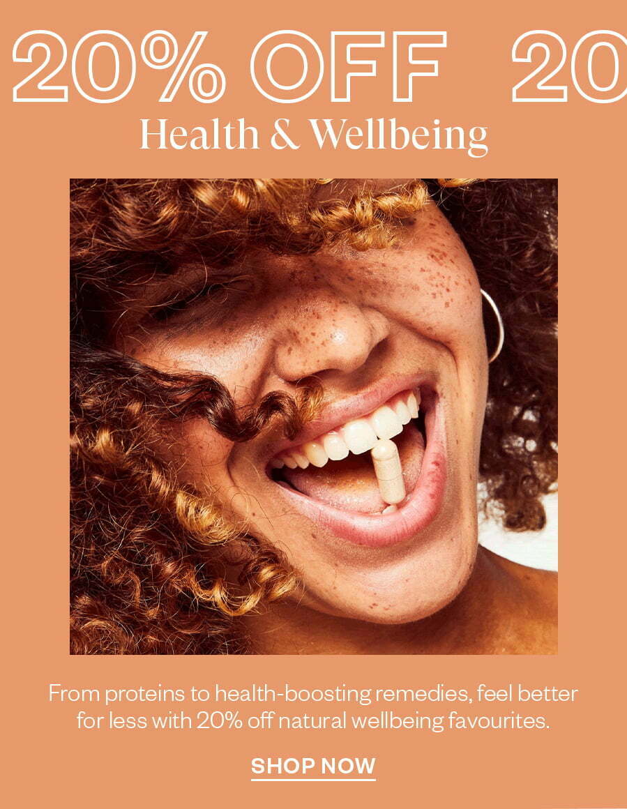 20% off Health & Wellbeing at Naturisimo