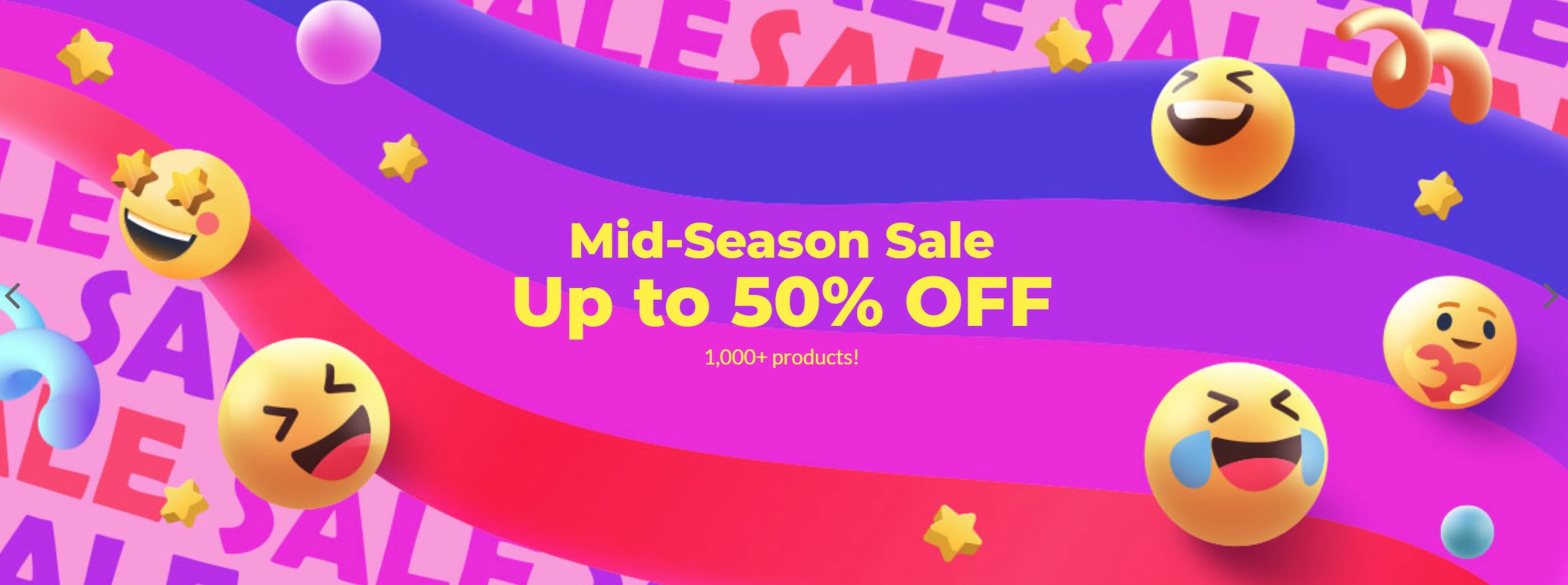 Up to 50% off sale at Yesstyle