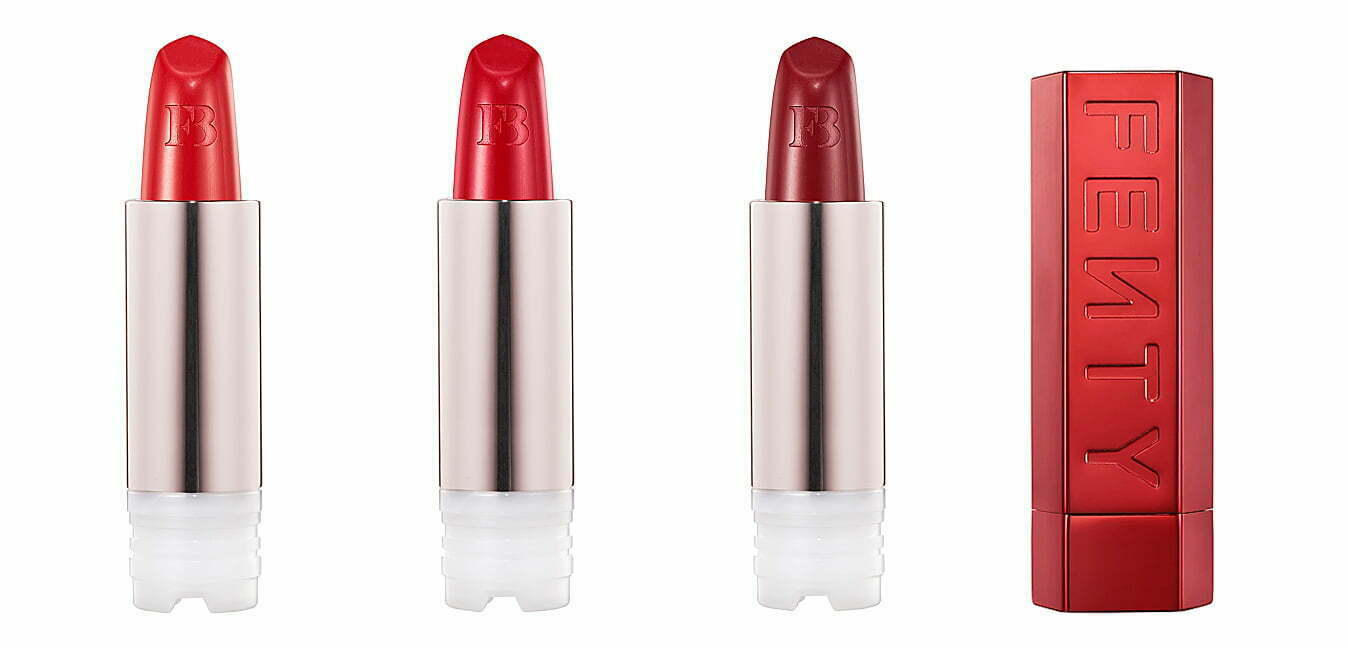 Fenty Beauty Icon Semi-matte Refillable Lipstick New Shades + Case