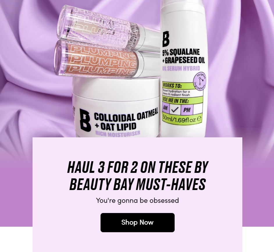 3 for 2 on by BEAUTY BAY