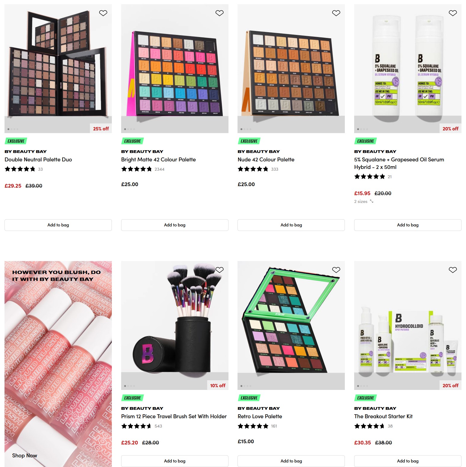 15% off By BEAUTY BAY products