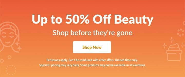 Up to 50% off beauty products at iHerb