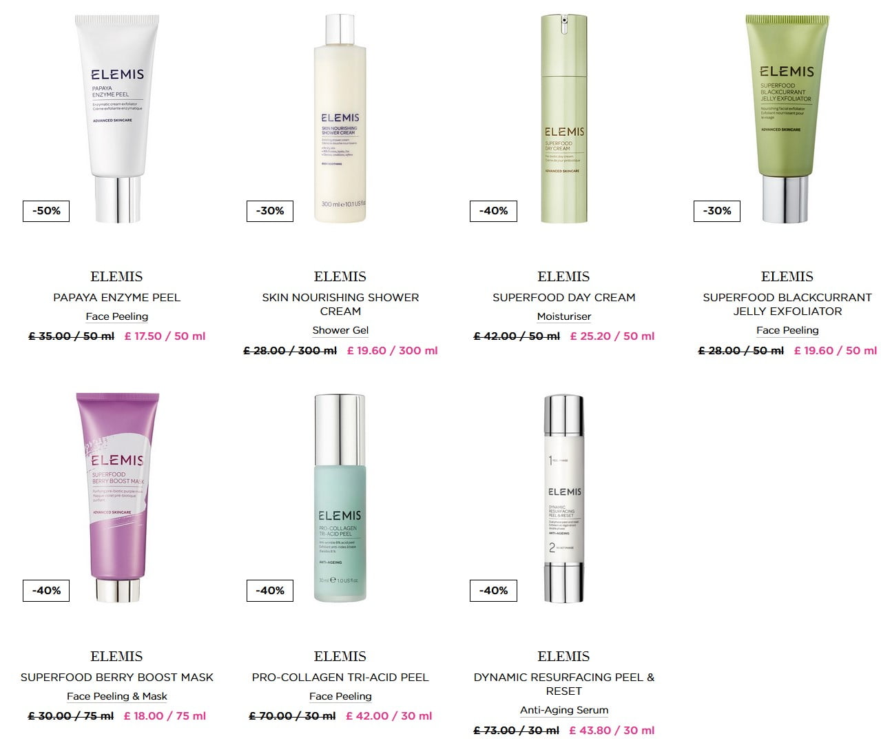 Up to 50% off Elemis at Niche Beauty