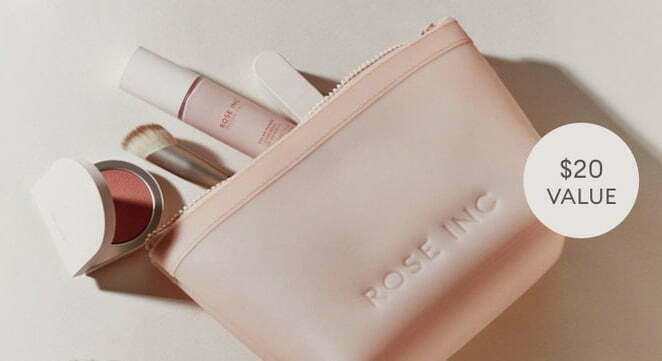 Free ThermoPlastic MakeUp Bag ($20 value) with $65 purchases at Rose Inc