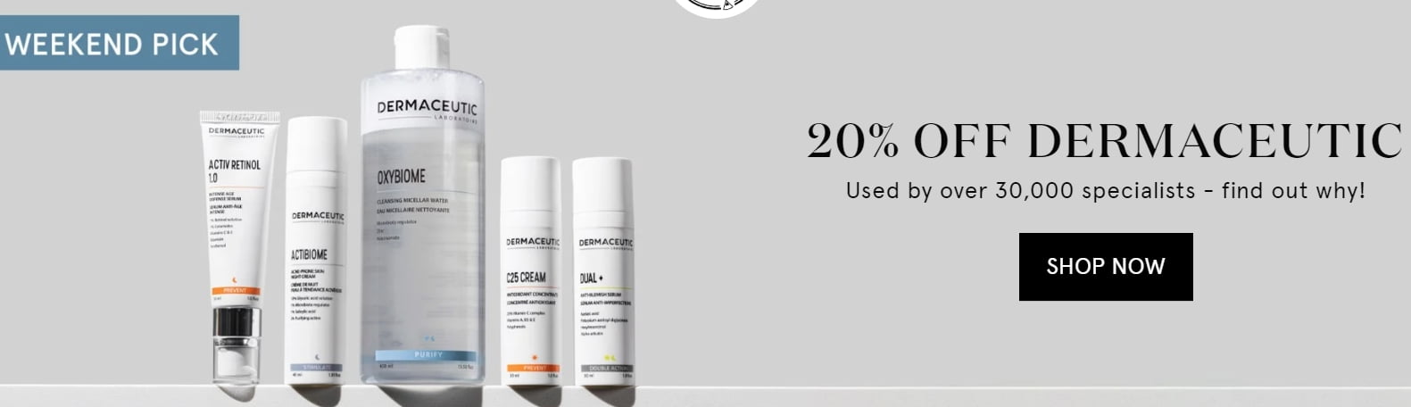 20% off Dermaceutic at SkinCity
