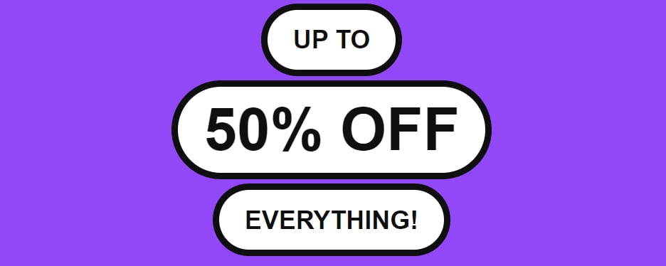 Up to 50% off everything at ASOS
